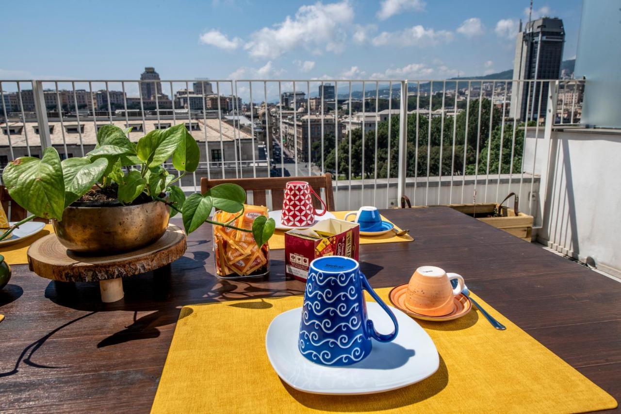 Attico Luxury Con Parcheggio E Terrazza Vista Mozzafiato Apartman Genova Kültér fotó