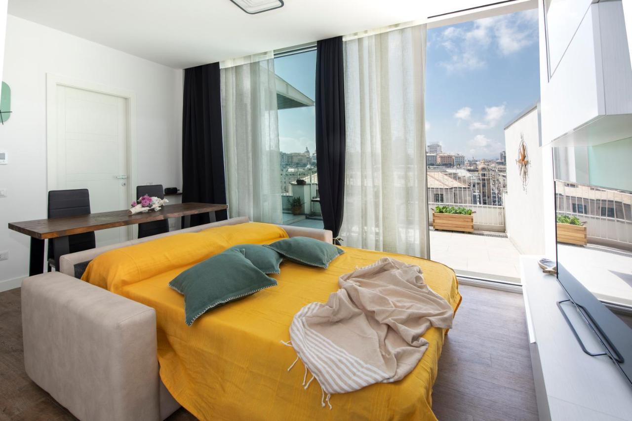 Attico Luxury Con Parcheggio E Terrazza Vista Mozzafiato Apartman Genova Kültér fotó