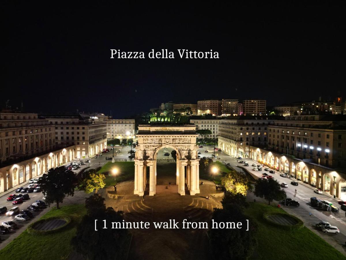 Attico Luxury Con Parcheggio E Terrazza Vista Mozzafiato Apartman Genova Kültér fotó