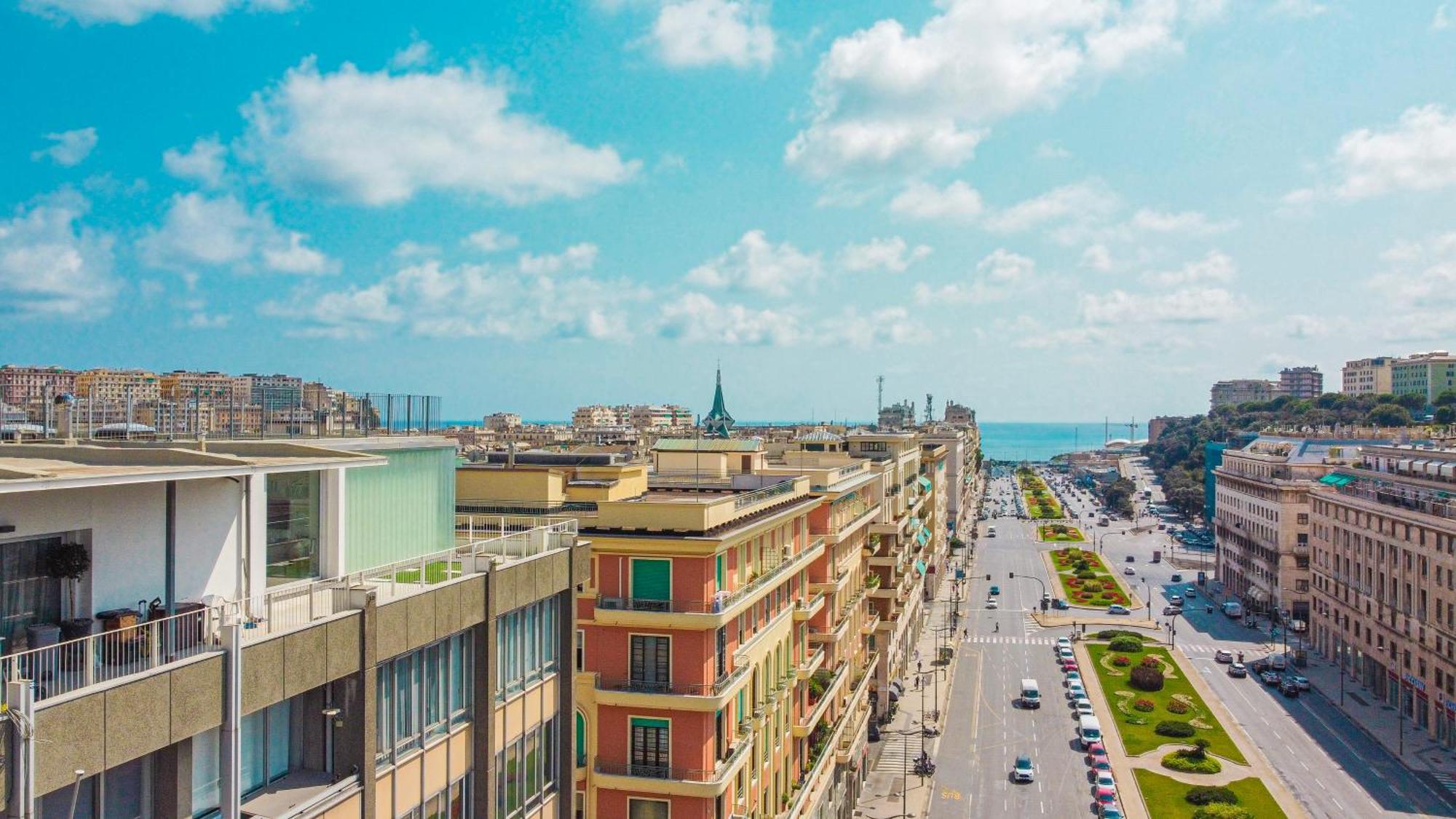 Attico Luxury Con Parcheggio E Terrazza Vista Mozzafiato Apartman Genova Kültér fotó