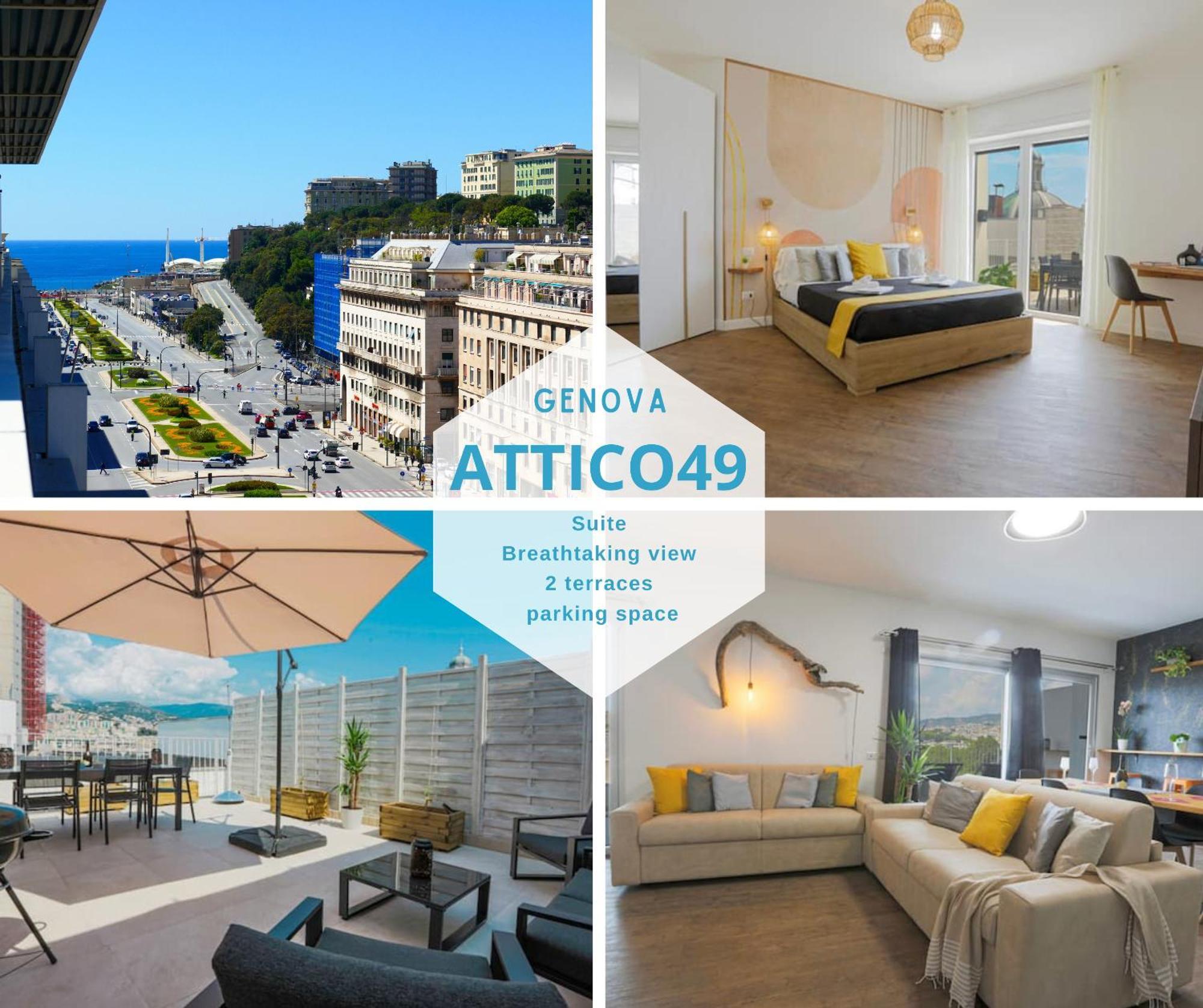 Attico Luxury Con Parcheggio E Terrazza Vista Mozzafiato Apartman Genova Kültér fotó
